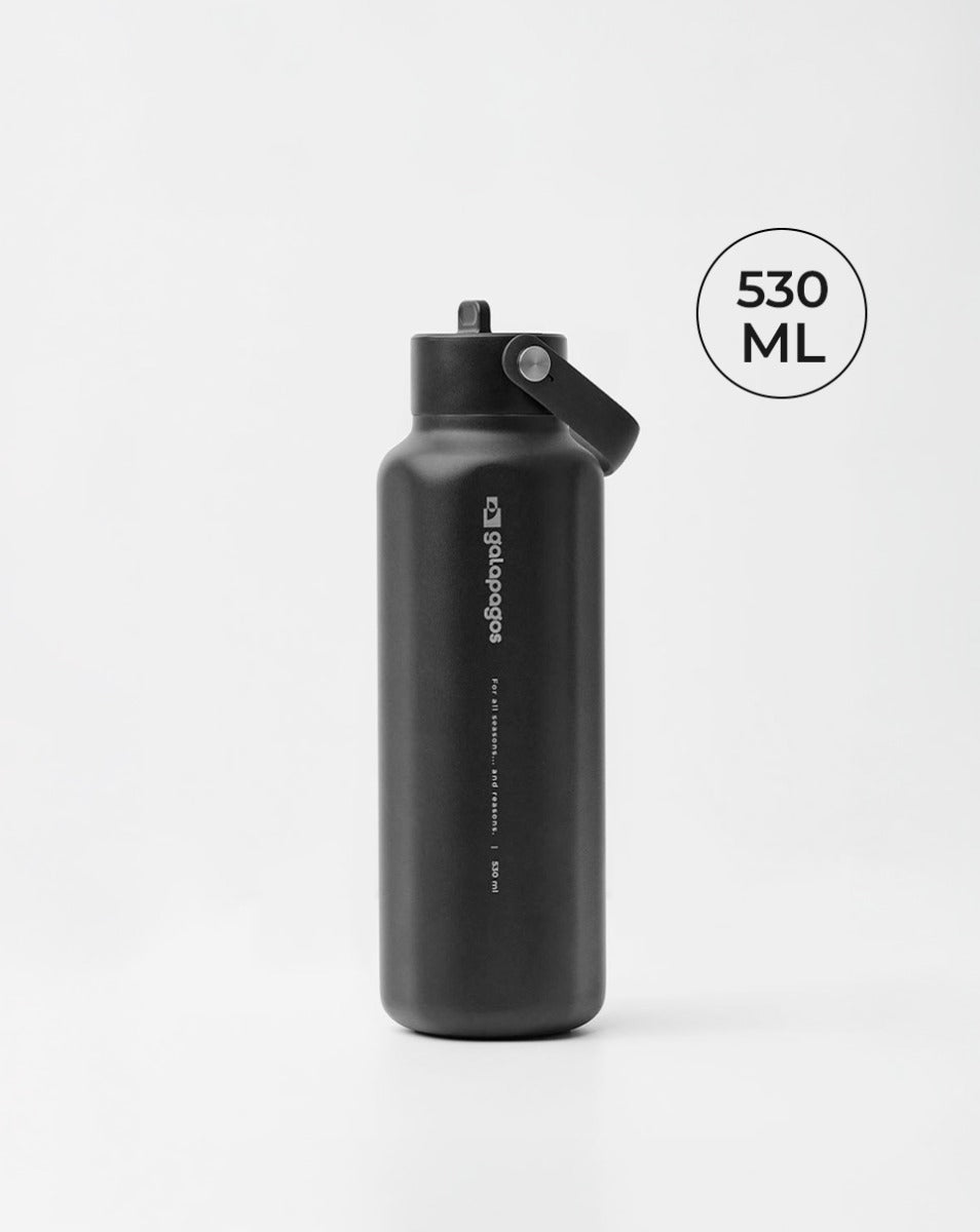 Galapagos® - Garrafa Térmica River Preta - 530ml