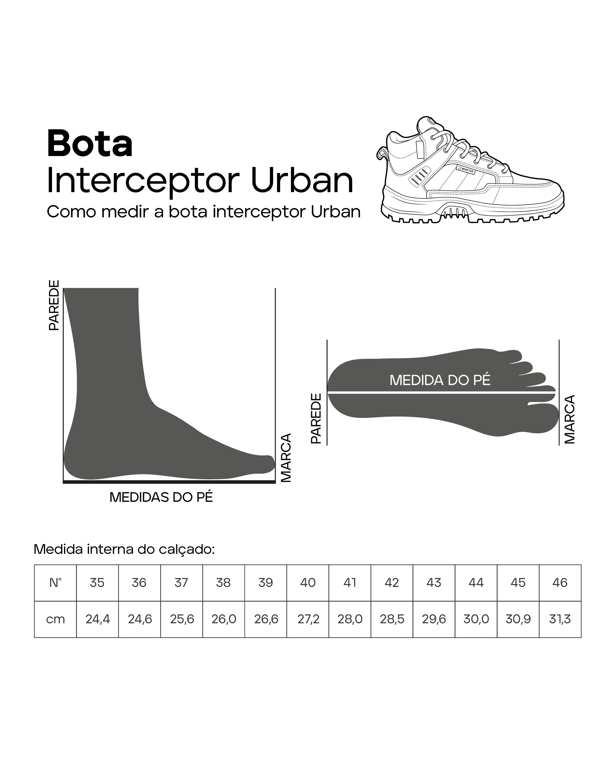Bota Interceptor Urban - Preta