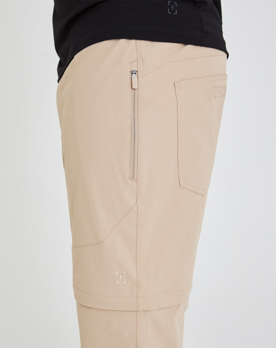 CALÇA CONVERSÍVEL COMMUTER - CAQUI