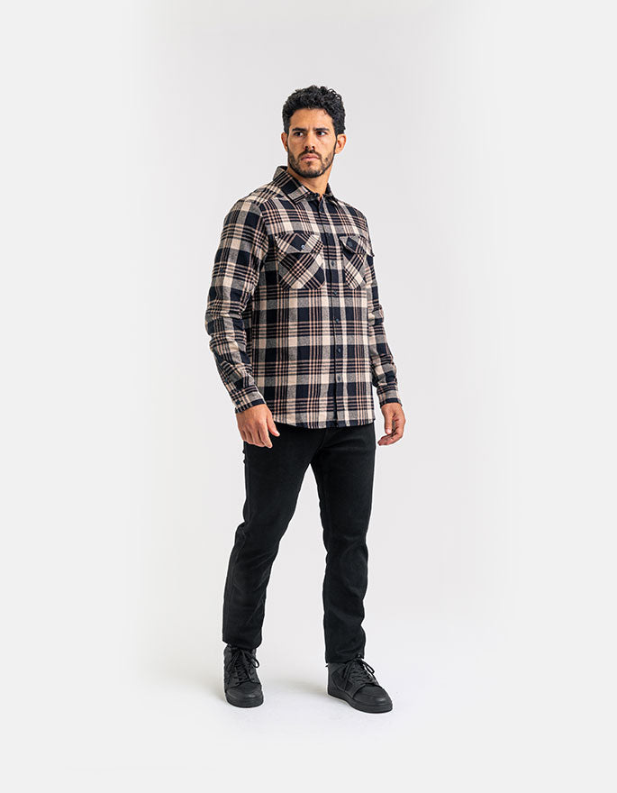 Camisa Lumberjack Relief - Caqui