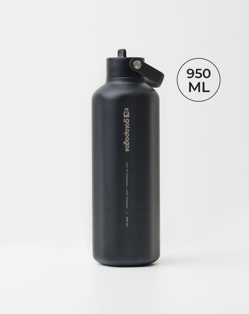 Galapagos® - Garrafa Térmica River Preta - 950ml