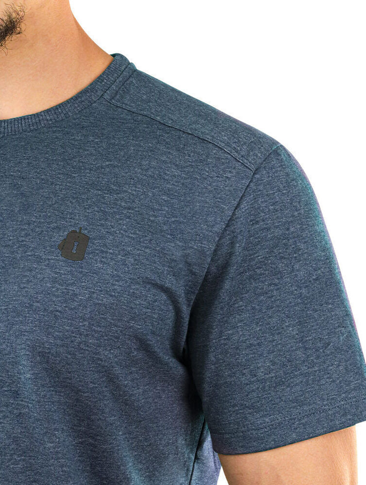 Camiseta Basic - Azul Mescla