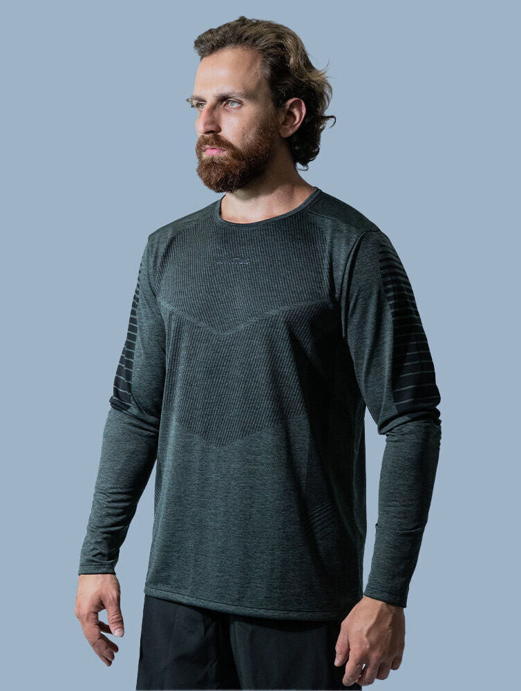Camiseta Action Armored Manga Longa - Verde
