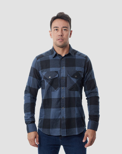 Camisa Lumberjack Flanela - Grid Azul