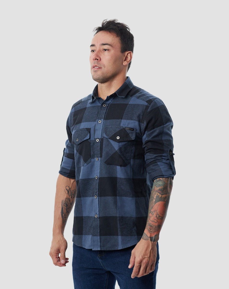 Camisa Lumberjack Flanela - Grid Azul