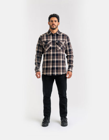 Camisa Lumberjack Relief - Caqui